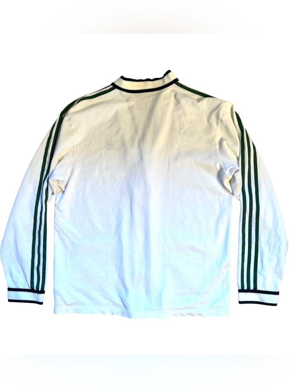 Adidas original tennis luxe pro white prep green stripe pique button cardigan - Picture 7 of 10